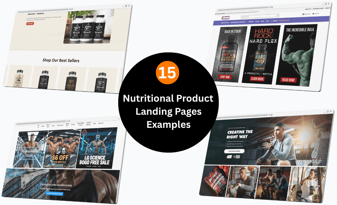 Top 15 High-Converting Nutritional Product Landing Pages Ideas to Win More Customers